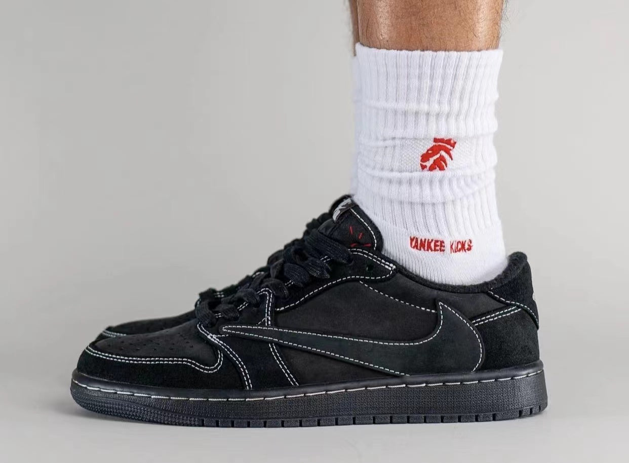 【人気急上昇で入手困難!】Travis Scott x Nike Air Jordan 1 Low OG SP"Black/Phantom"AJ1 ジョーダン世代の定番 ローカット カルチャー 多用途 カジュアル スポーツ バスケットボールシューズ - 画像 (6)