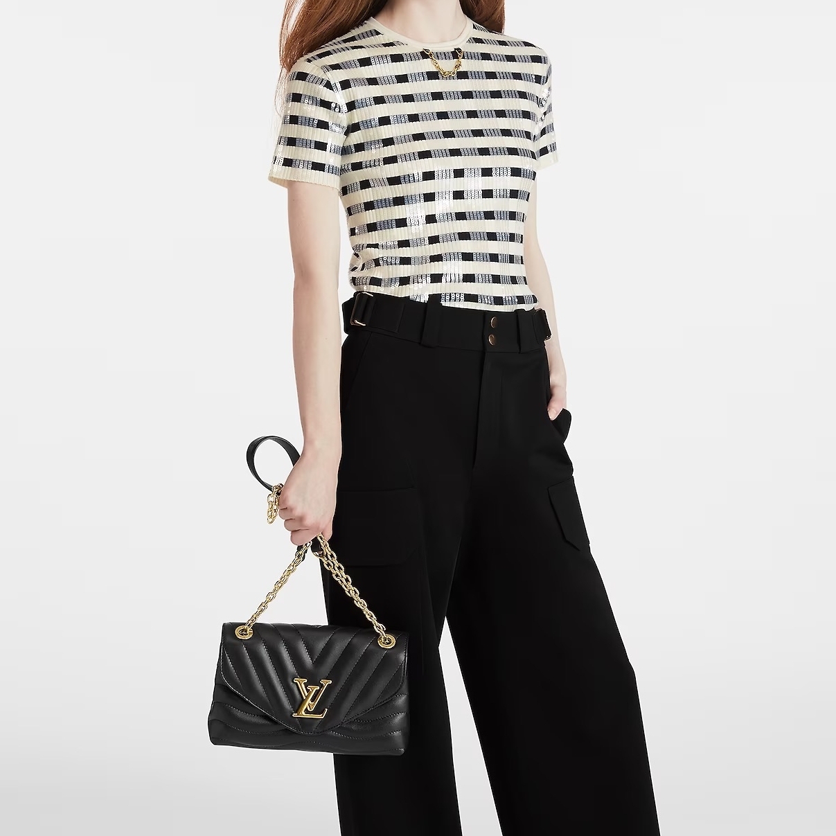 Louis Vuitton 海外限定 New Wave Chain Bag MM バッグ 5色 M58552 M58664 M58550 M58549 M22212 - 画像 (8)