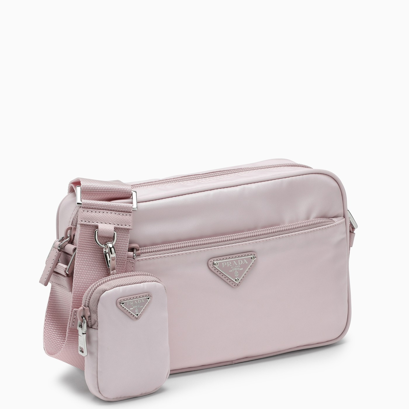 PRADA プラダ RE NYLON ロゴ ミニポーチ付き クロスボディバッグ - 画像 (10)