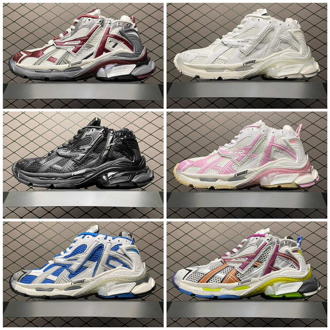 Balenciaga Runner Sneaker White/Blue(677403W3RB34912) - 画像 (11)