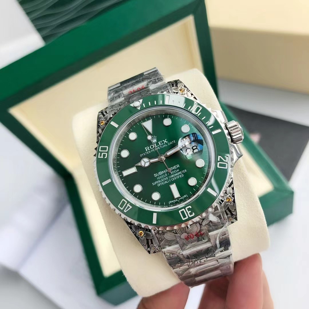 ロレックス サブマリーナーデイト 彫金 116610LV/116610LN - 画像 (14)