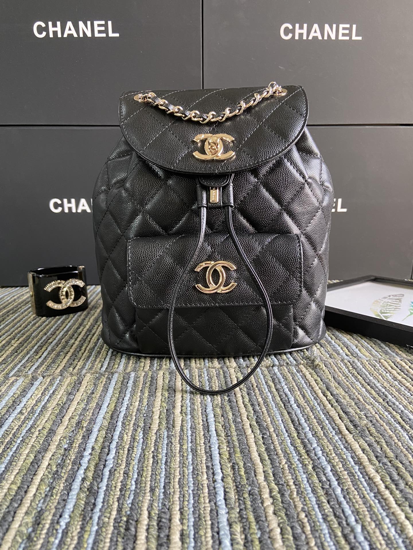 Chanel Ball pattern Backpack S1371 - 画像 (10)