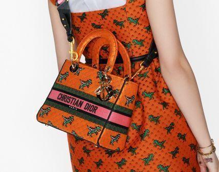 *21AW*新作*LADY D-LITE DRAGON & FIRE ミディアムバッグ - 画像 (6)