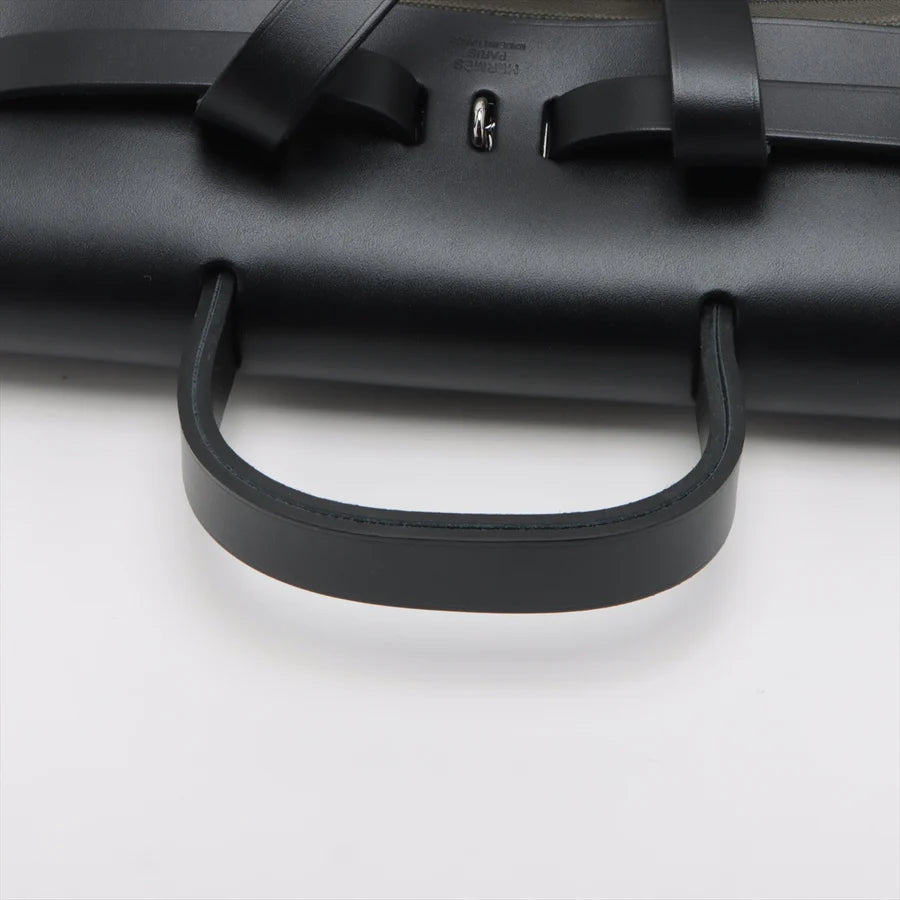 エルメス エールバッグジップPM トワルミリタリー カーキ シルバー金具 - 画像 (7)