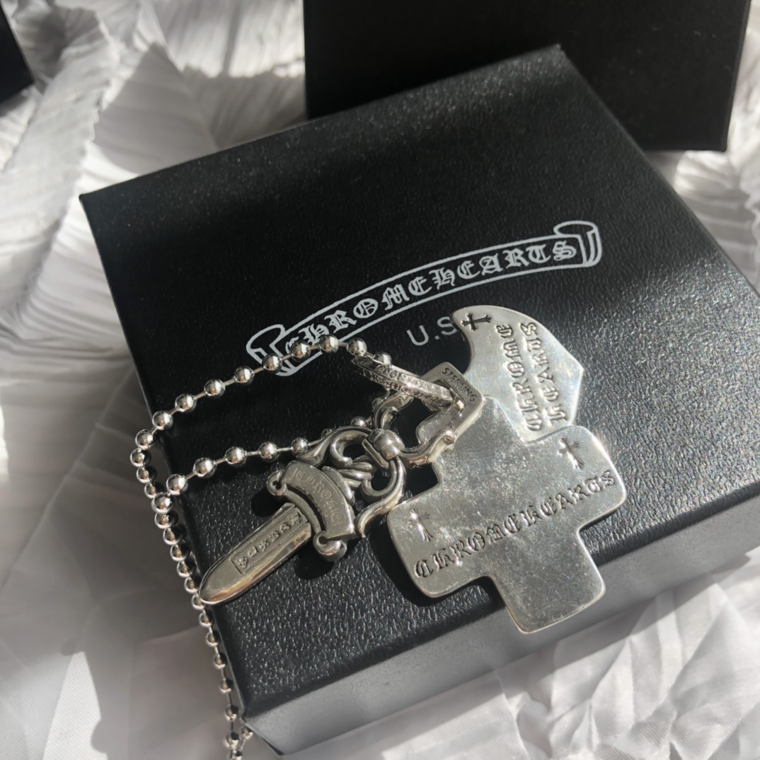 Chrome Hearts(クロムハーツ)3段ソードとホーリーソードサンスクリットペンダントネックレス - 画像 (10)