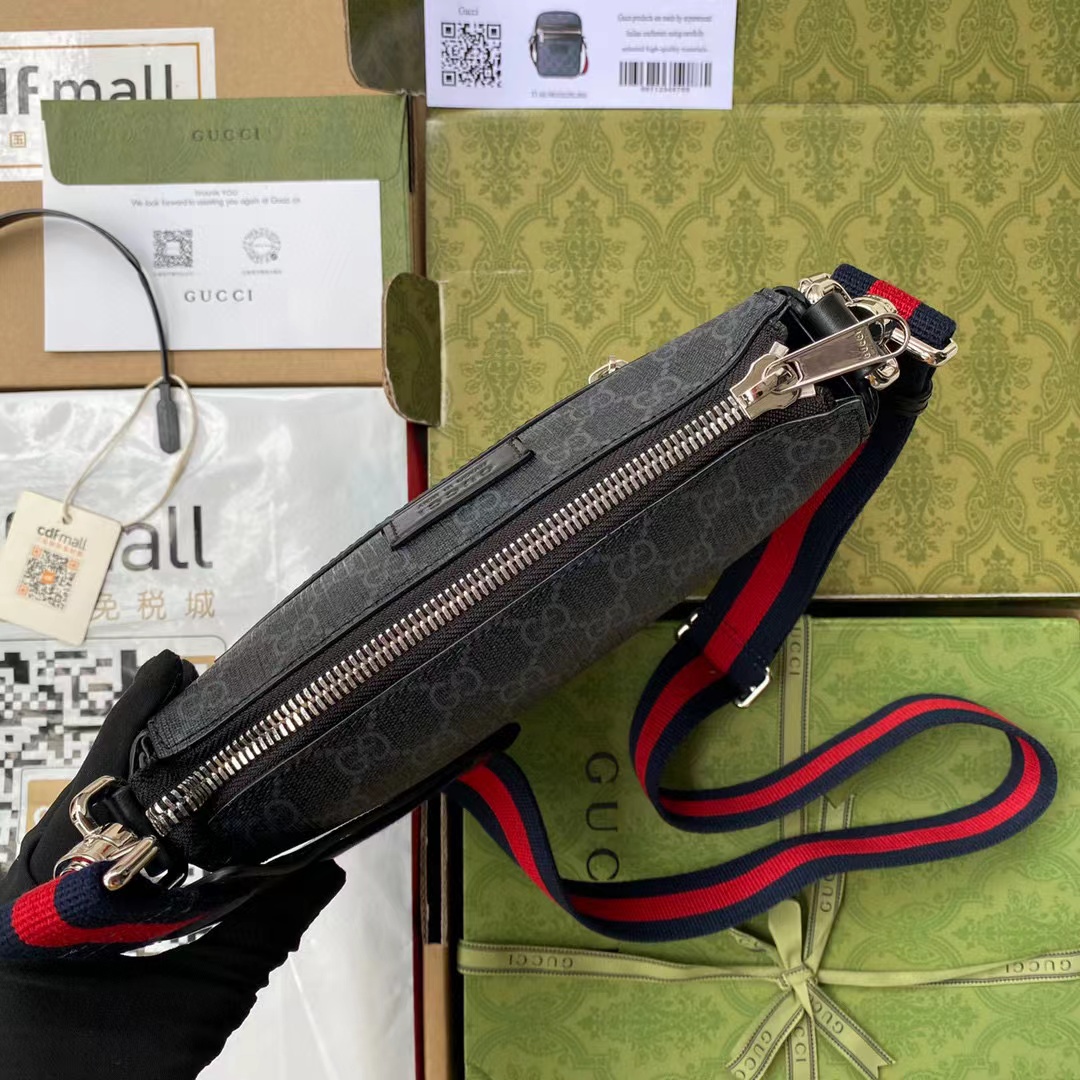 GG Black small messenger bag - 画像 (3)