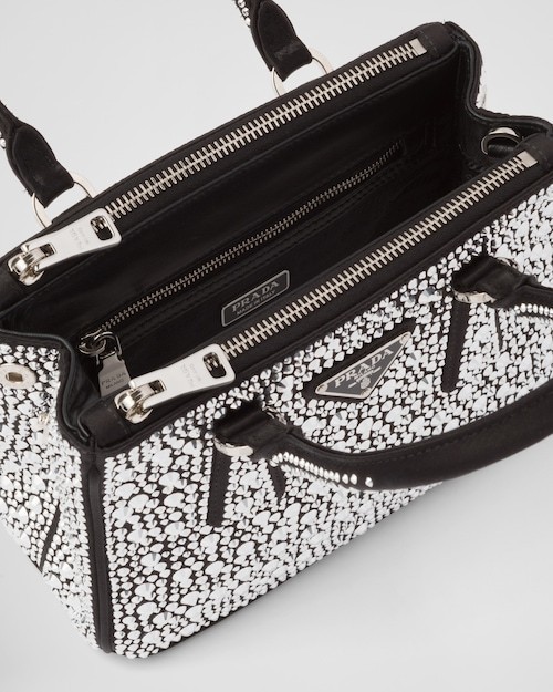 ★PRADA直営店★ガレリア クリスタル サテン ミニバッグ - 画像 (7)