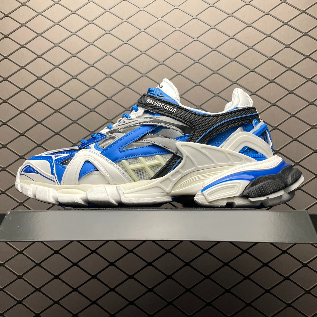 Balenciaga Track.2 Sneaker White Blue(568614W3AE24191) - 画像 (2)