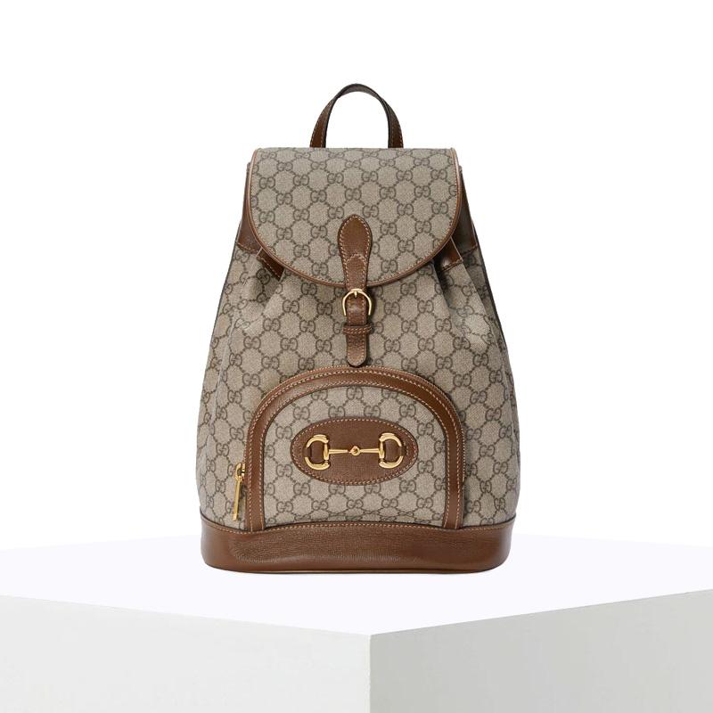 GG(グッチ) 1955 Horsebit バックパックBackpack GG Premium Canvas - 画像 (3)