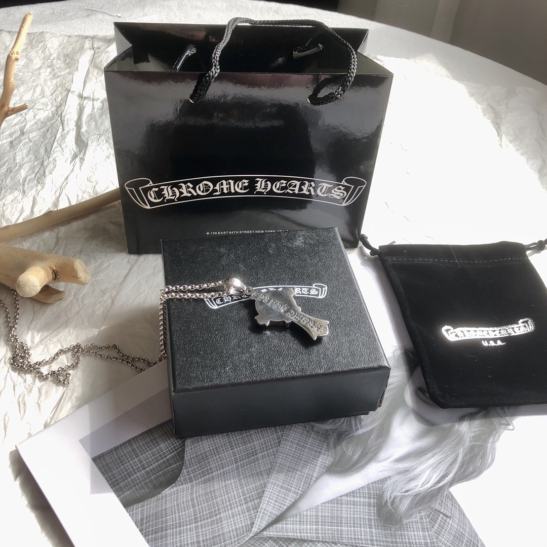 Chrome Hearts クロムハーツ バッジクロスネックレス 65cm - 画像 (9)
