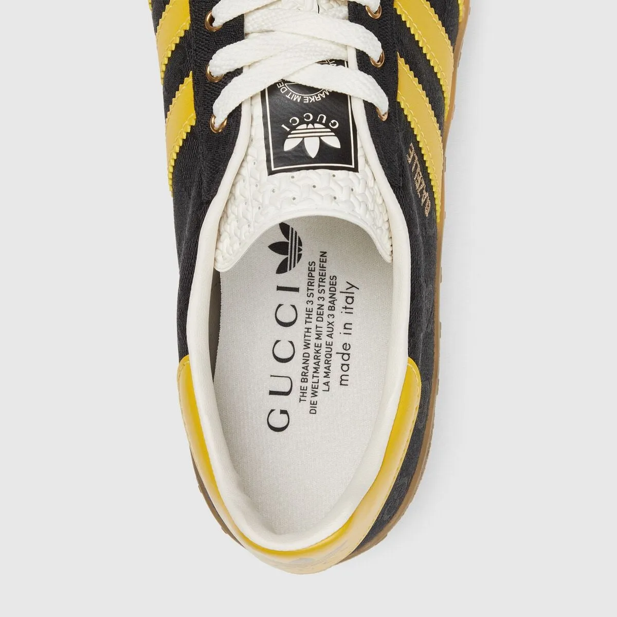 GUCCI × adidas Gazelle “Core Black/Yellow” - 画像 (6)