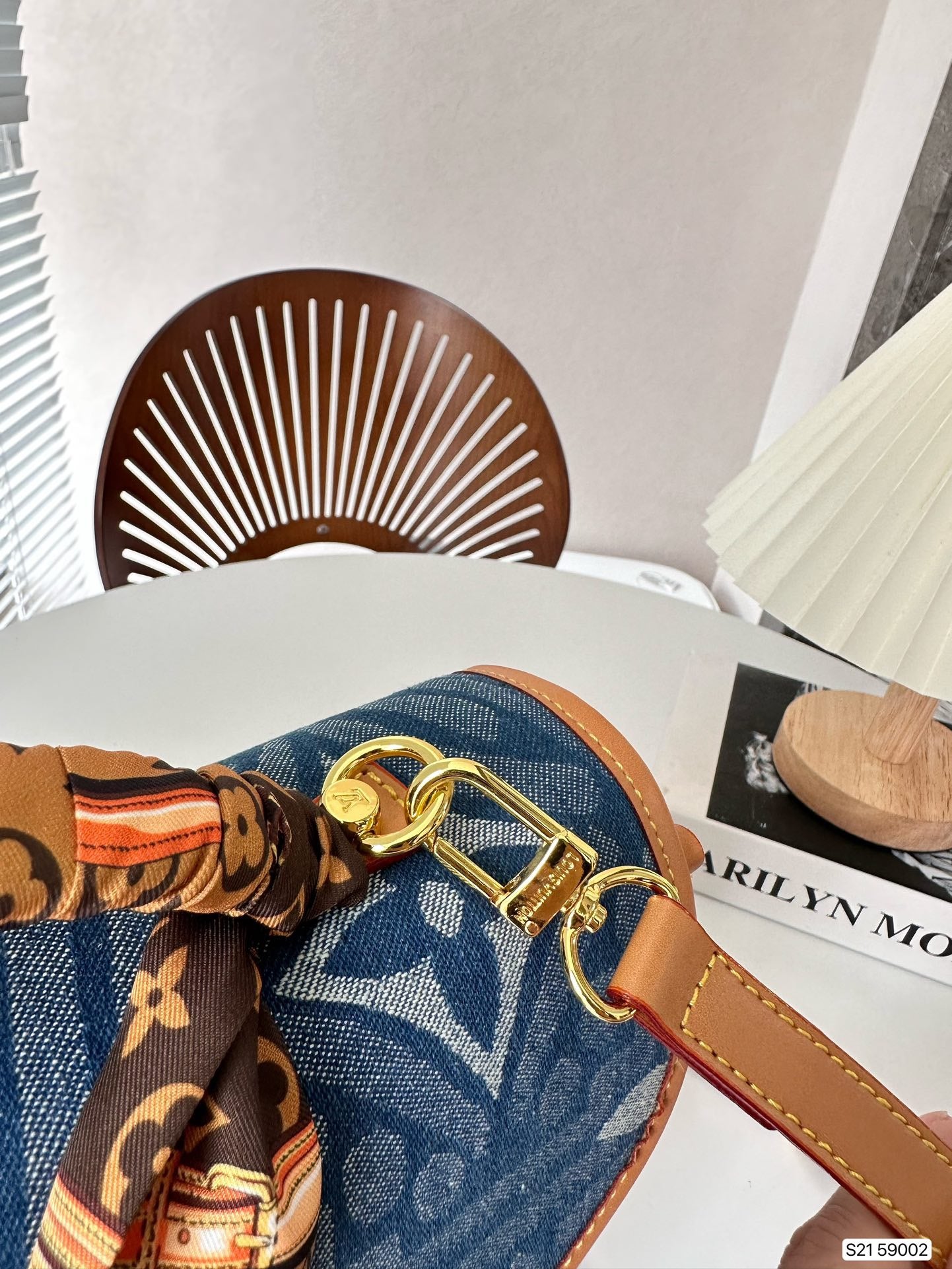 L&V デニムハンドバッグ おしゃれな - 画像 (4)