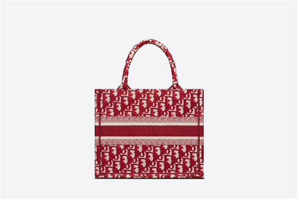 DIOR BOOK TOTE スモールバッグ ディオール オブリーク エンブロイダリー (26.5 x 21 x 14 cm) - 画像 (3)